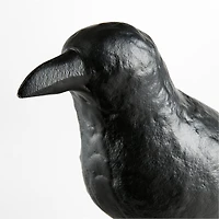 Corvus Black Aluminum Crow Sculpture