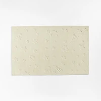 Cosmos Hand-Tufted Wool Cream Space Kids Rug 5x8