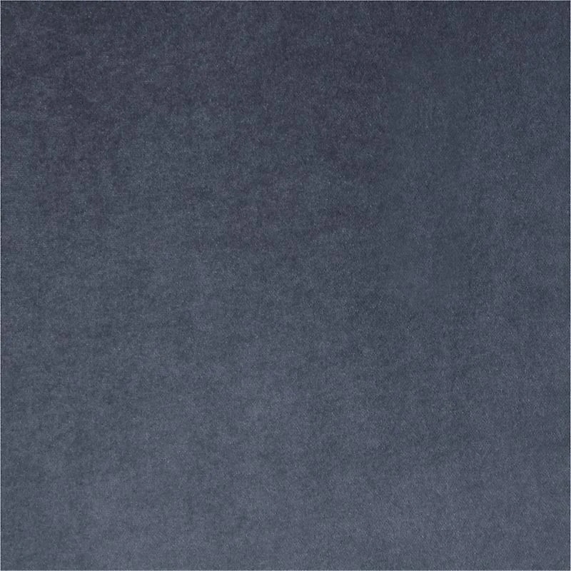 Indigo Blue Cotton Velvet Window Curtain Panel 48"x84"