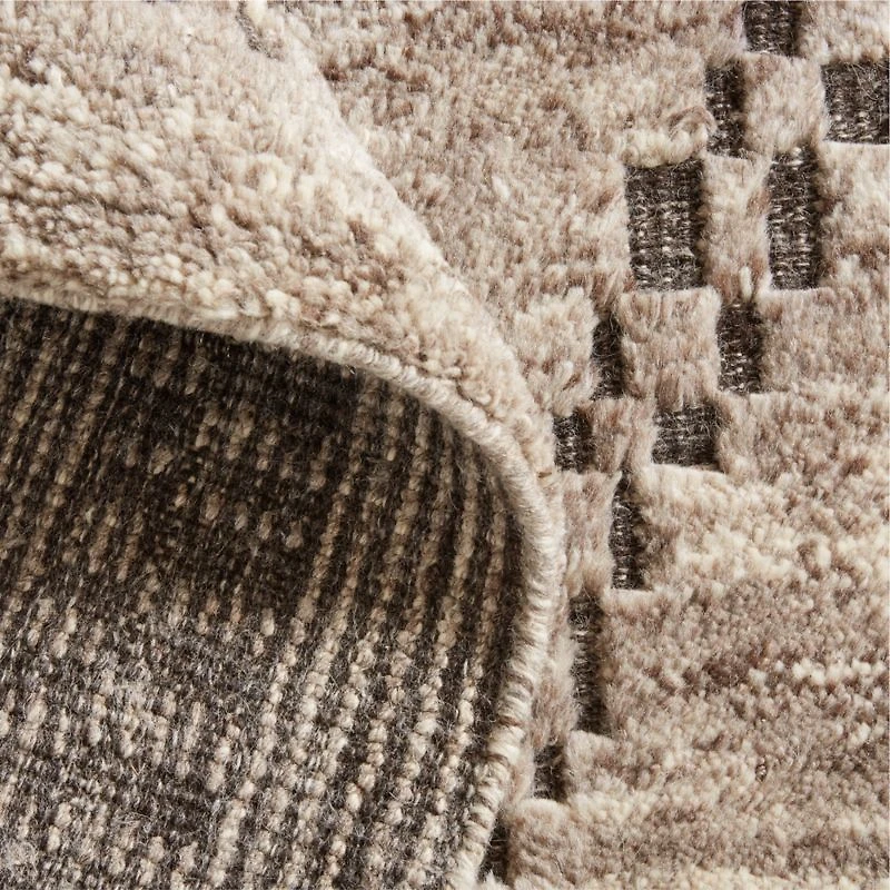 Courchevel Wool Hand-Knotted Grey Area Rug 10'x14'