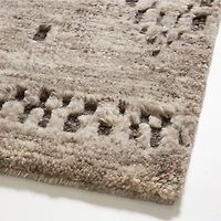 Courchevel Wool Hand-Knotted Grey Area Rug 10'x14'
