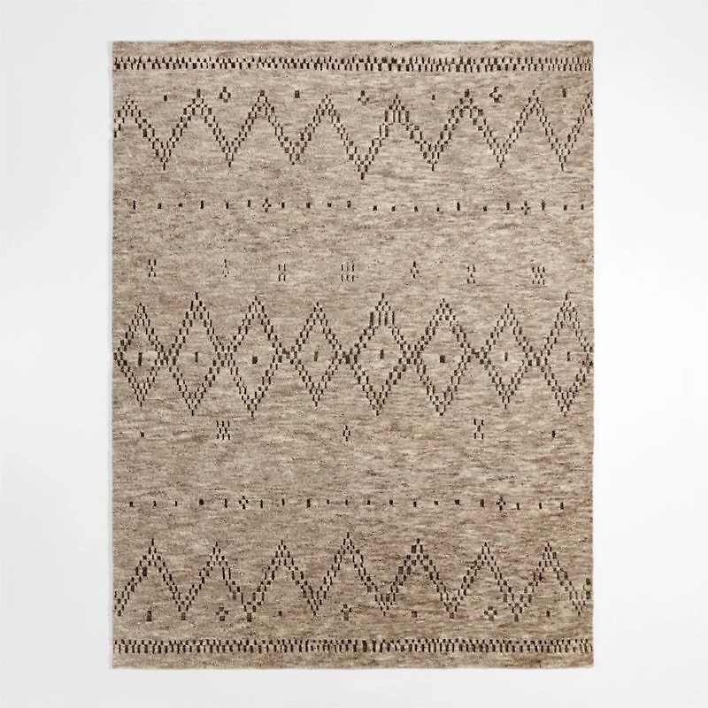 Courchevel Wool Hand-Knotted Grey Area Rug 10'x14'