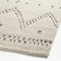 Courchevel Wool Hand-Knotted Ivory Area Rug 9'x12'