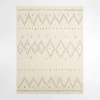 Courchevel Wool Hand-Knotted Ivory Area Rug 9'x12'