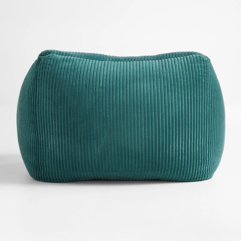 Teal Velvet Corduroy Kids Plush Lounge Chair