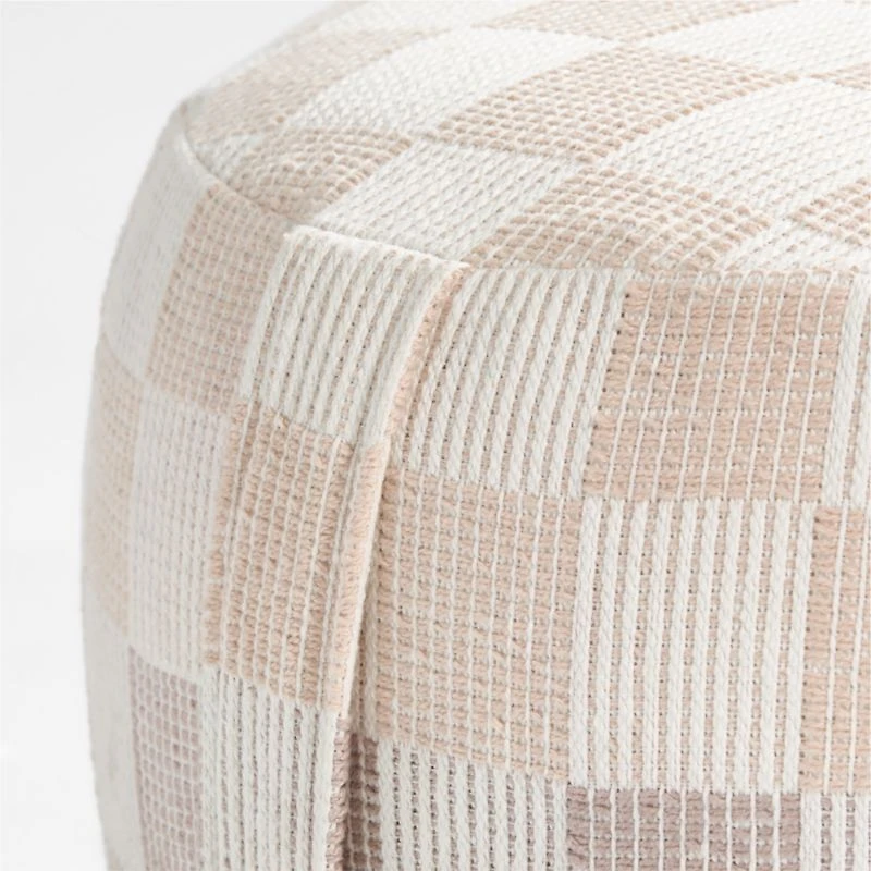 Cove Pink and Purple Checkered Kids Floor Cushion