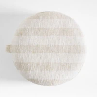 Cove Stone Tan Striped Kids Floor Cushion