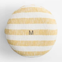 Cove Savannah Yellow Striped Kids Floor Cushion
