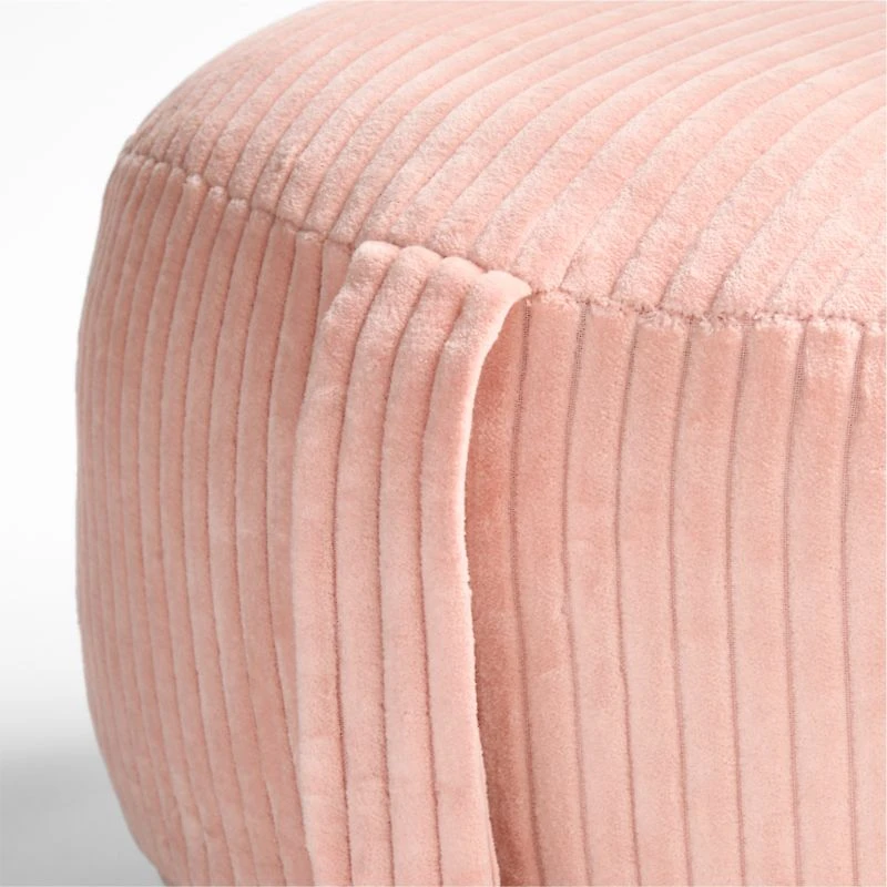 Pink Velvet Corduroy Kids Floor Cushion