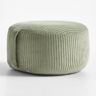 Verte Green Velvet Corduroy Kids Floor Cushion