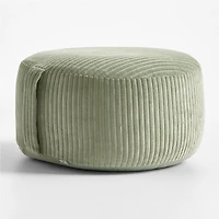 Verte Green Velvet Corduroy Kids Floor Cushion