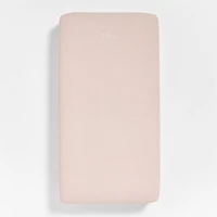 Cozy Cloud Modern Star Elegant Pink Washed Organic Cotton Baby Crib Fitted Sheet
