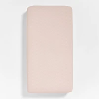 Cozy Cloud Modern Star Elegant Pink Washed Organic Cotton Baby Crib Fitted Sheet