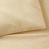Cozy Cloud Modern Star Savannah Yellow Washed Organic Cotton Toddler Sheet Set