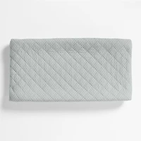 Cozy Cloud Modern Star Mist Blue Washed Organic Cotton Baby Changing Pad Cover
