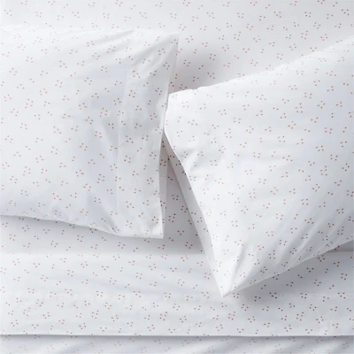 Cozy Cloud Twinkle Terracotta Pink Washed Organic Cotton Kids Full Sheet Set