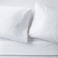 Cozy Cloud Twinkle Willow Green Washed Organic Cotton Twin Sheet Set