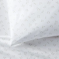 Cozy Cloud Twinkle Willow Green Washed Organic Cotton Twin Sheet Set
