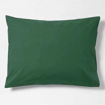 CozyCloud Washed Organic Cotton Vintage Green Standard Bed PIllow Sham