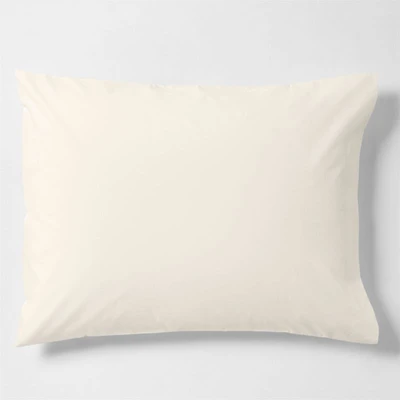 CozyCloud Washed Organic Cotton Pampas Ivory Standard Bed Pillow Sham