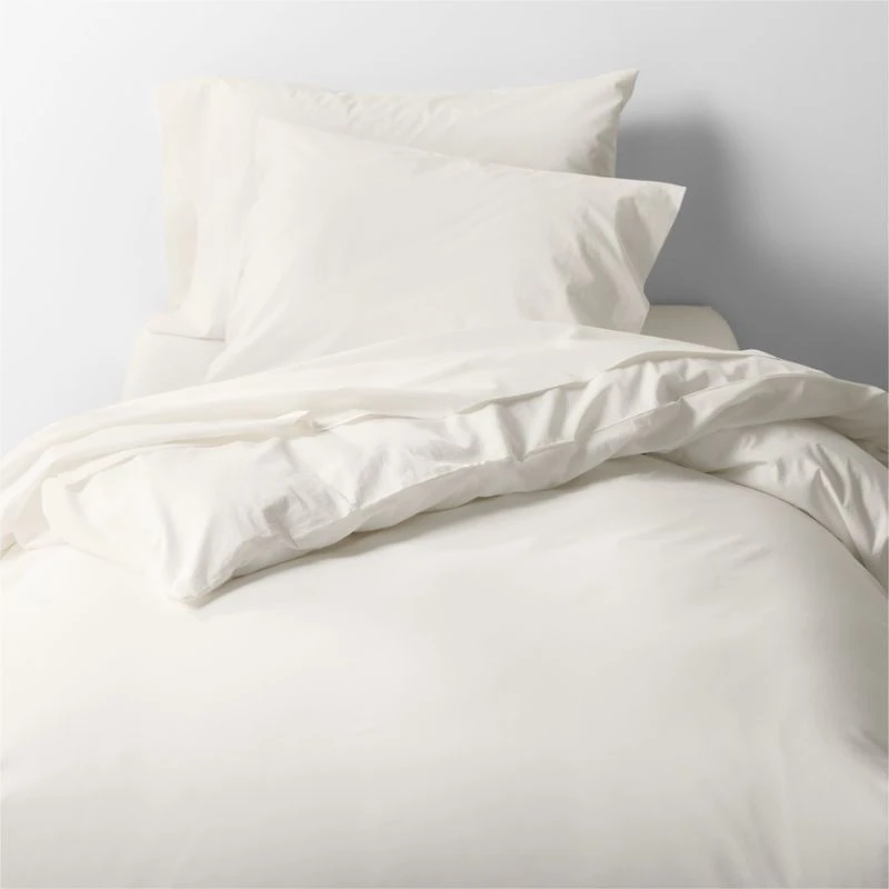 CozyCloud Washed Organic Cotton Pampas Ivory Standard Bed Pillow Sham