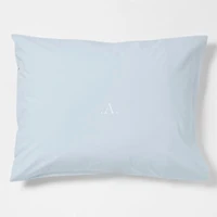 CozyCloud Washed Organic Cotton Sky Blue Standard Bed PIllow Sham