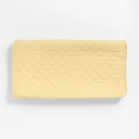 Cozy Cloud Straw Yellow Washed Organic Cotton Baby Changing Pad Cover