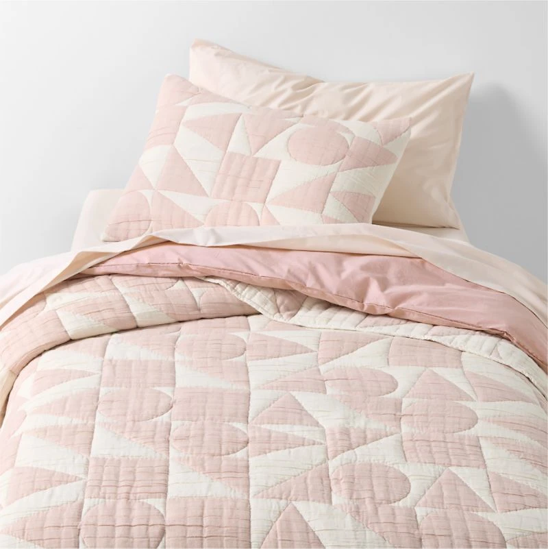 Cozy Cloud Orchid Rose Washed Organic Cotton Kids Full/Queen Duvet Cover