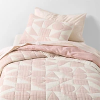 Cozy Cloud Orchid Rose Washed Organic Cotton Kids Full/Queen Duvet Cover