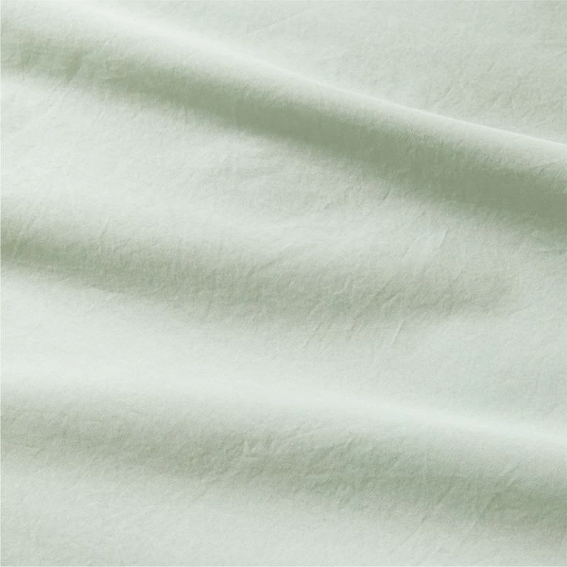Cozy Cloud Muted Teal Washed Organic Cotton Kids Twin Duvet Cover