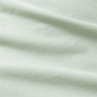 Cozy Cloud Muted Teal Washed Organic Cotton Kids Twin Duvet Cover