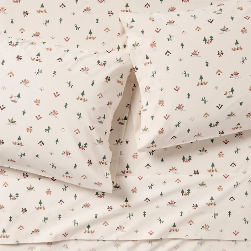 Cozy Camper Organic Cotton Voile Kids Queen Sheet Set