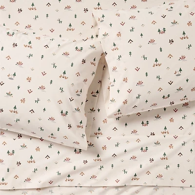 Cozy Camper Organic Cotton Voile Kids Queen Sheet Set