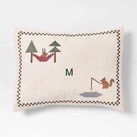 Cozy Camper Organic Cotton Voile Kids Pillow Sham