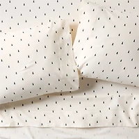 Cozysoft Organic Flannel Spruce Green Trees Twin/Twin XL Bed Sheet Set