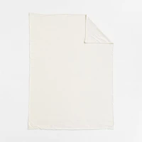 Cozysoft Organic Cotton Jersey Heathered Ivory Twin/Twin XL Duvet Cover