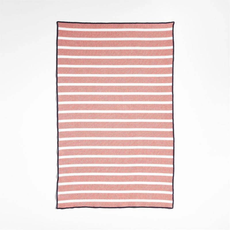 Crab and Stripe Organic Cotton Dish Towels, Set of 3