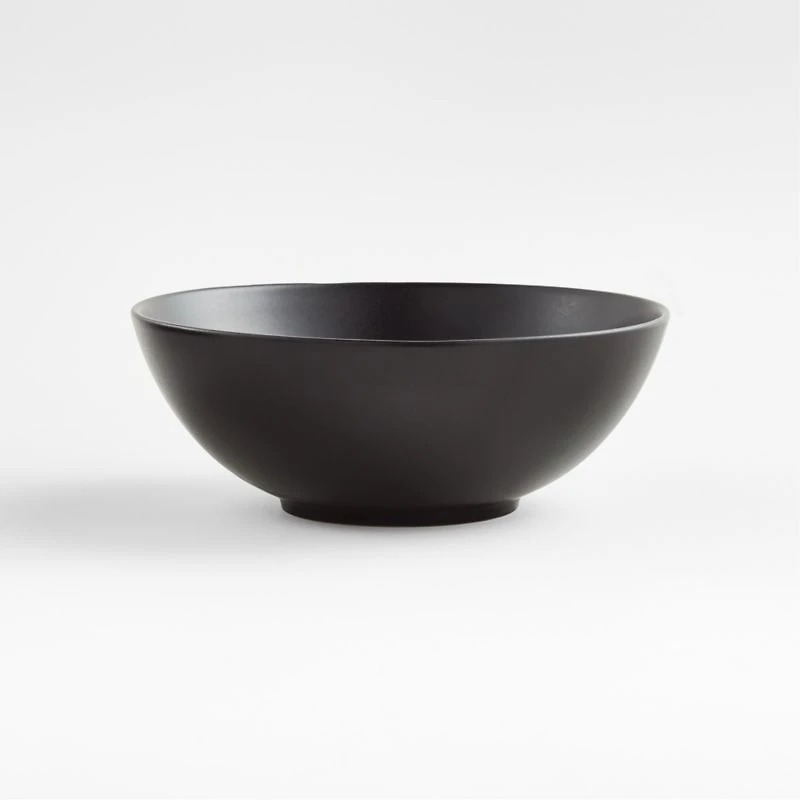 Craft Matte Black Stoneware Cereal Bowl