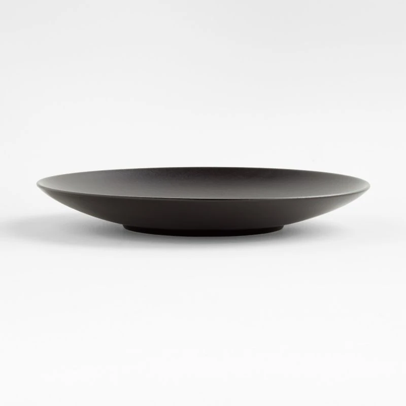 Craft Matte Black Stoneware Coupe Dinner Plate