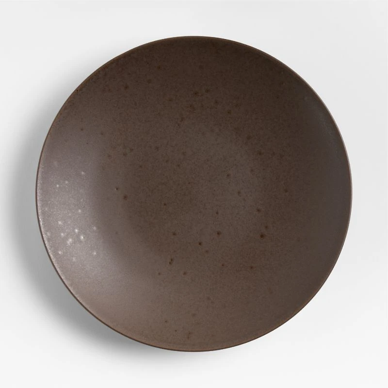Craft Espresso Stoneware Coupe Dinner Plates, Set of 8