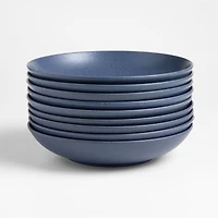 Craft Indigo Stoneware Low Bowl