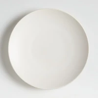 Craft Linen Cream Coupe Dinner Plates, Set of 8