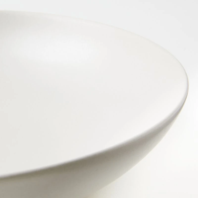 Craft Linen Cream Stoneware Low Bowl