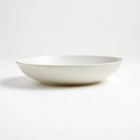 Craft Linen Cream Stoneware Low Bowl