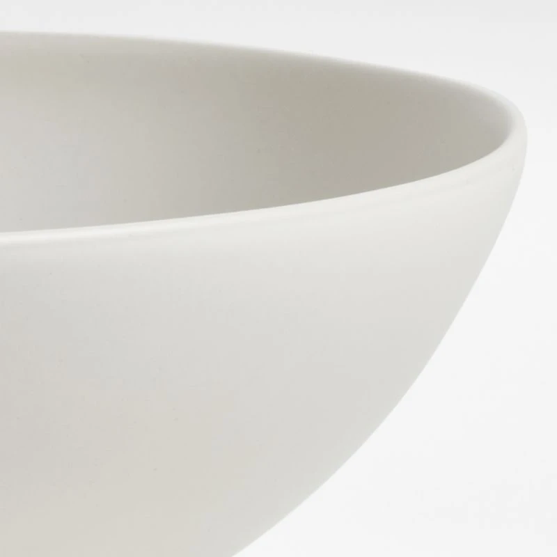 Craft Linen Cream Large Stoneware Serving Bowl