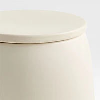 Craft Linen Cream Stoneware 56.75-oz. Medium Canister