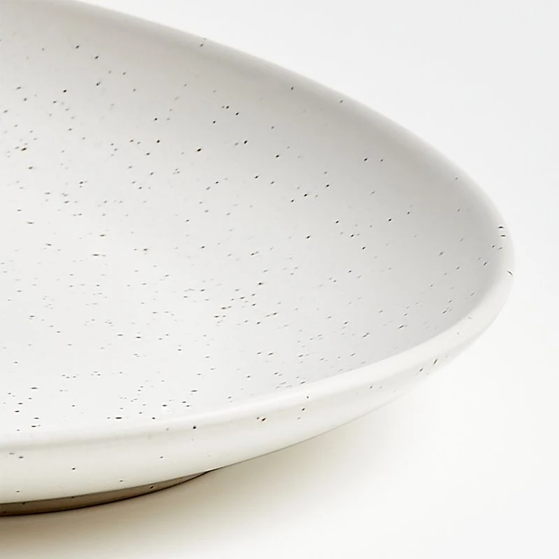 Craft Speckled White Large Oval Serving Platter