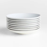 Craft White Stoneware Coupe Salad Plate