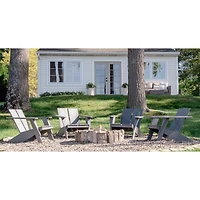 Paso Grey Outdoor Adirondack Chair by POLYWOOD®