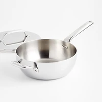 Crate & Barrel EvenCook Core ®  3.5 Qt. Stainless Steel Everyday Pan with Lid